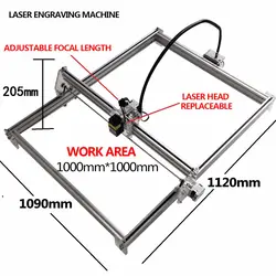 DIY 15000 МВт 15 Вт большой выгравировать вырезать машину 100*100 см Лазерная гравировальная машинка лазерный принтер бренды передовые игрушки