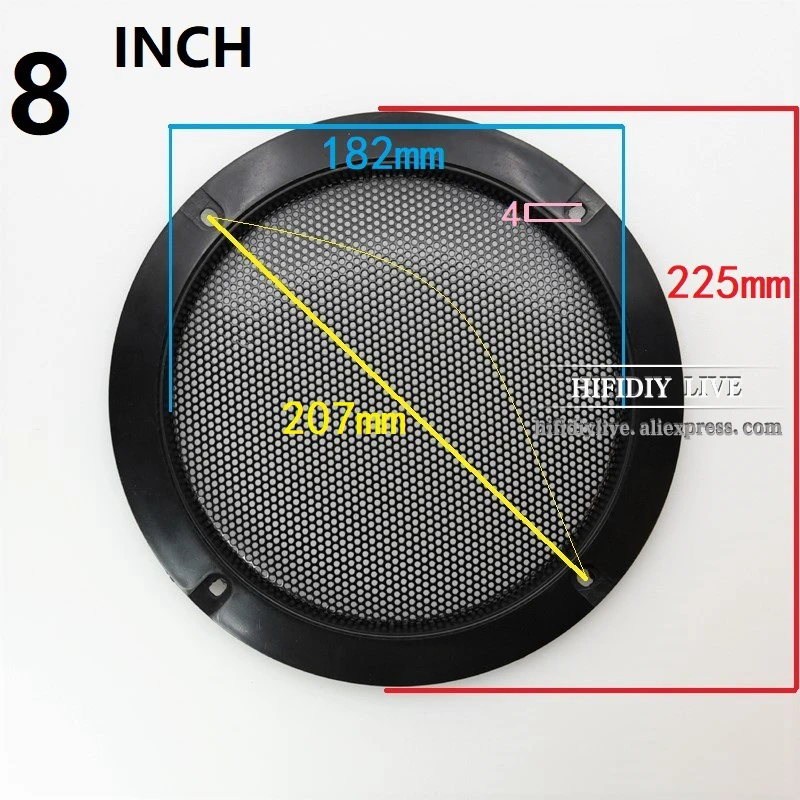 Speaker Net Cover 4 5 6 8 10 inch for Car Home Speakers