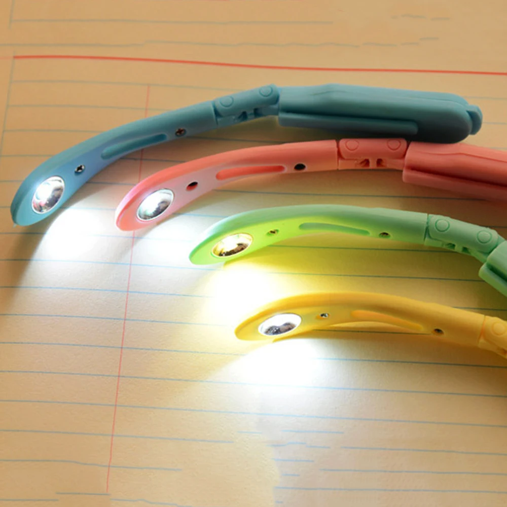 

Clip-on Book Reading Lamp Battery Powered FoldingFor Reader Kindle Adjustable Flexible LED Book Lights