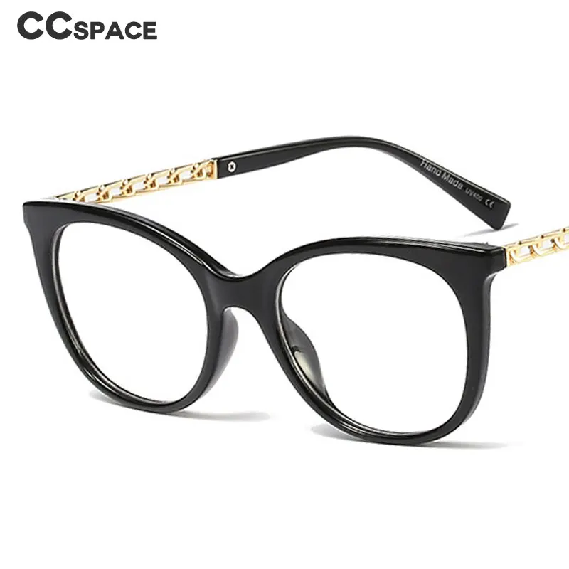 

Cat Eye Chain Retio Glasses Frames Men Women Optical Fashion Computer Glasses 45769