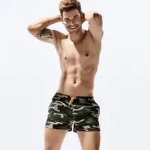 Мужские дышащие плавки, быстросохнущие шорты для серфинга, камуфляжные штаны S XL