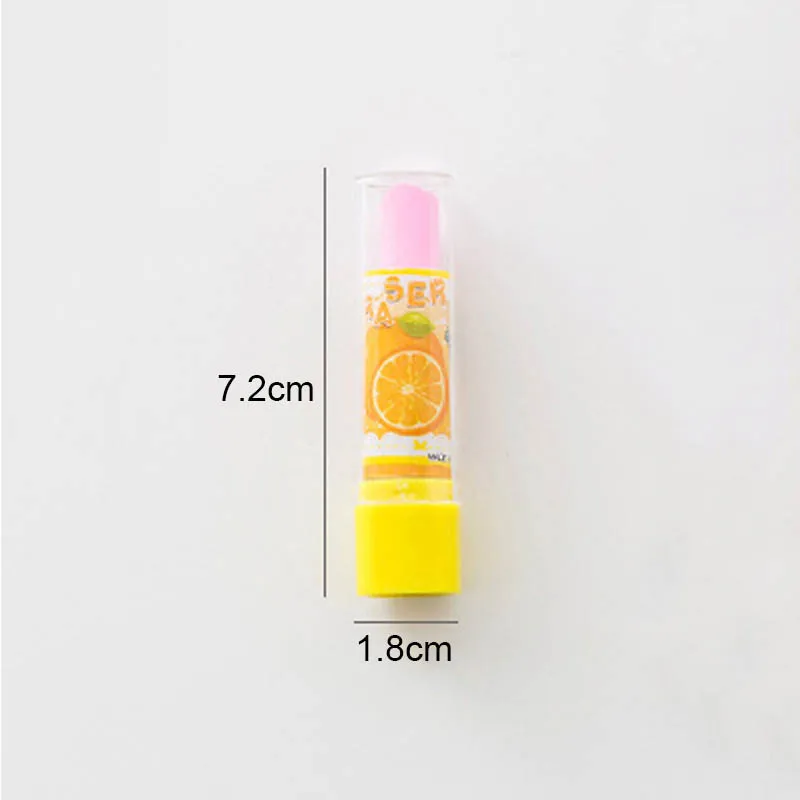 Kawaii Cartoon Lipstick Fruits Eraser