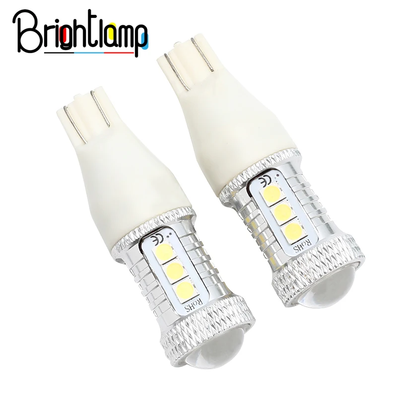 

1Pcs T15 W16W LED lights Reversing Lights License Plate Wide Bulb Super Bright Long Car Modeling Car Tail Bulb Brake Lights