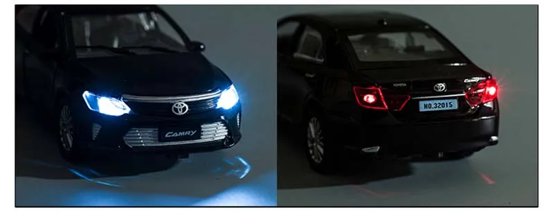 1/32 литой металлический автомобиль Camry из сплава миниатюрная модель автомобиля со