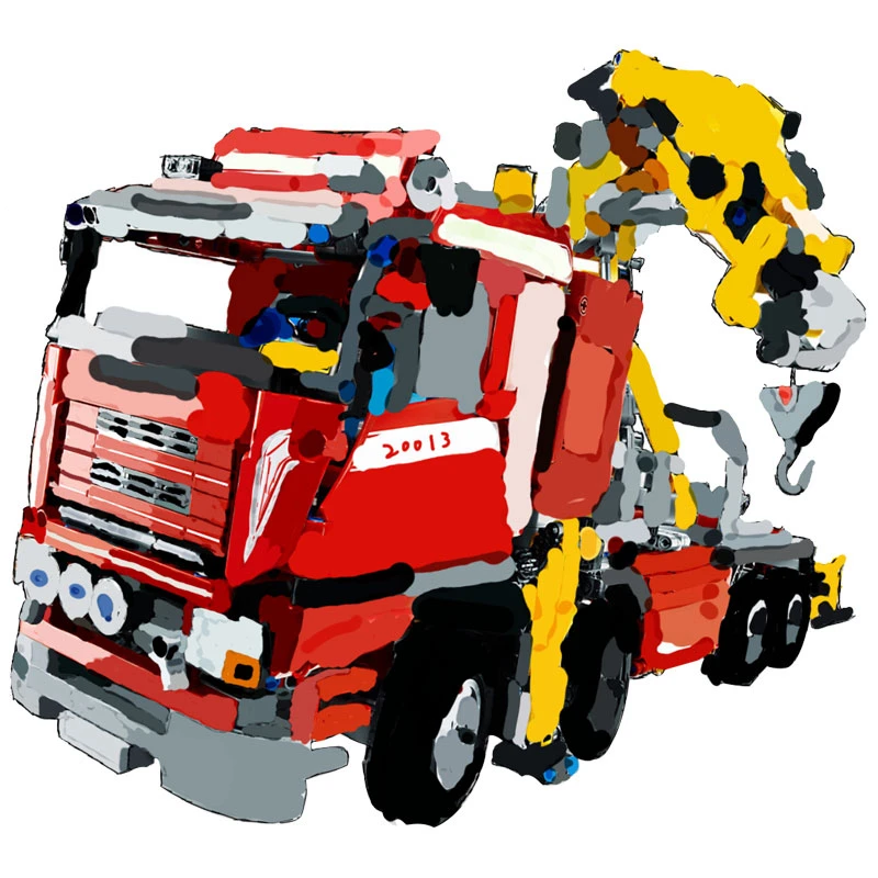 

Technic Crane Truck Power Functions Dre Wrecker 2in1 Real World Model V8 Engine Technic Flagship Blocks