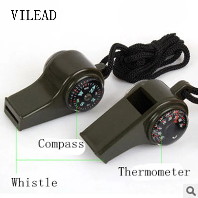 VILEAD 3 in1 صفارة إنقاذ البوصلة ميزان الحرارة الطوارئ خفير التريبل عالية التردد زلزال الانقاذ الإسعافات الأولية صافرة VILEAD 3 in1 صفارة إنقاذ البوصلة ميزان الحرارة الطوارئ خفير التريبل عالية التردد زلزال الانقاذ الإسعافات الأولية صافرة