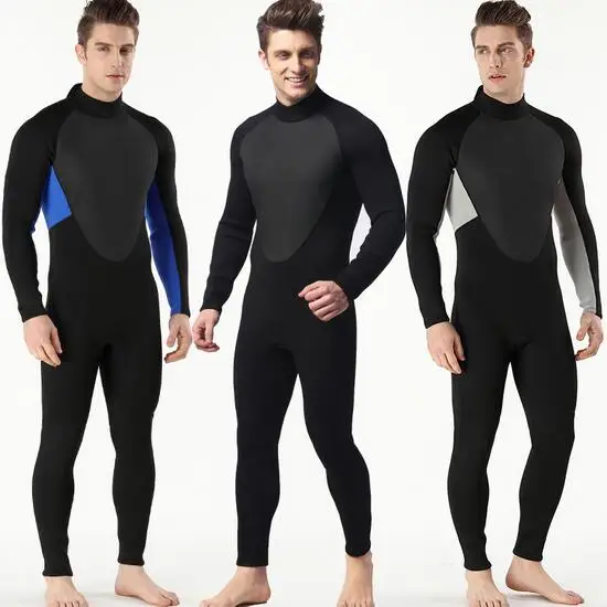 

Men's 3MM outdoor zipper diving suit submersible suit S-3XL