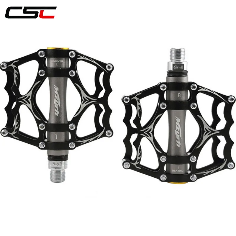 Aluminum Road Bike Pedals MTB Non slip Bicycle Pedal CNC 3 Sealed