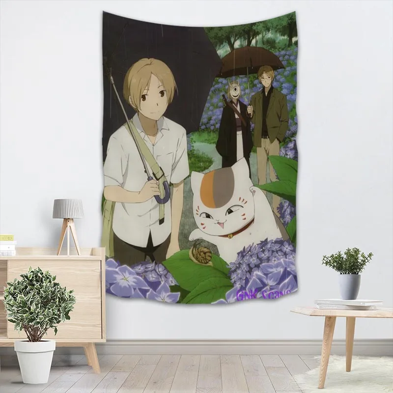 Гобелен Natsume Yuujinchou аниме гобелен настенный гобелен лес гобелен покрывало йога коврик одеяло кровать скатерти - Цвет: 11