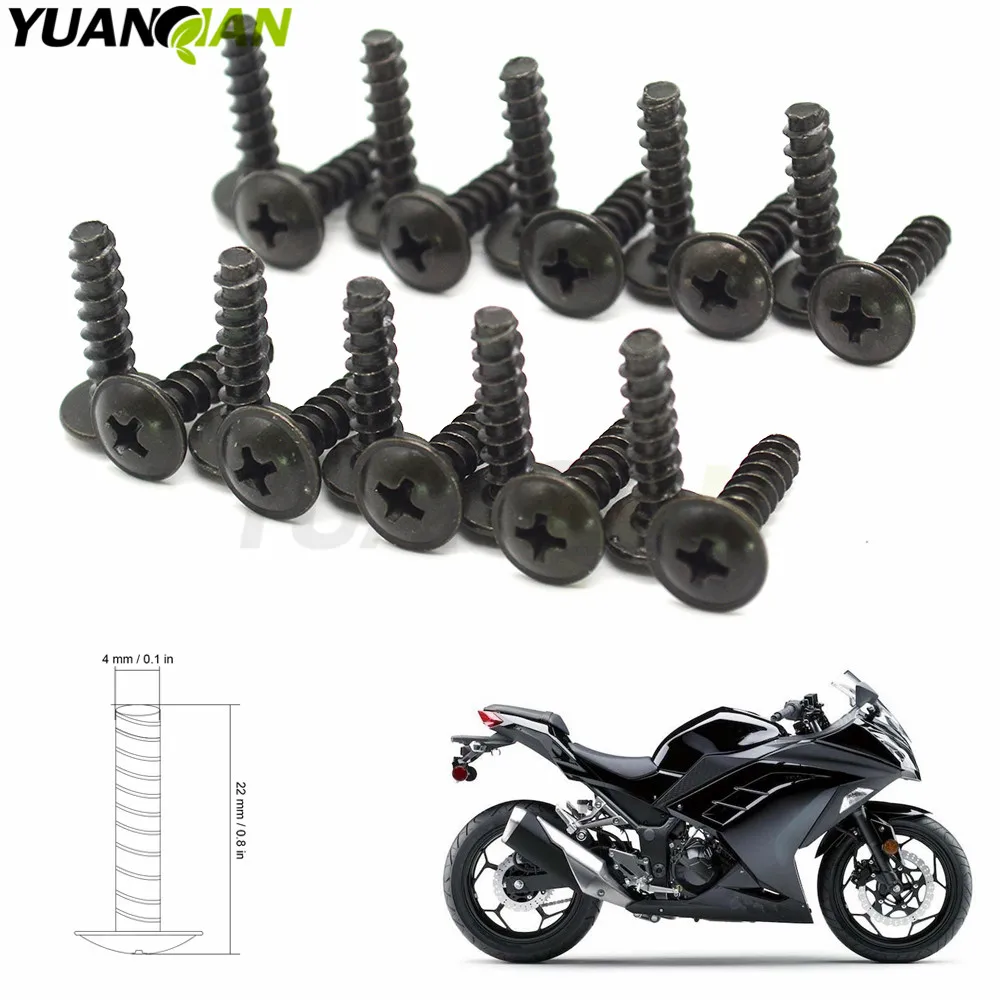 20x 4MM Motorcycle Accessories Fairing body work Bolts FOR KAWASAKI