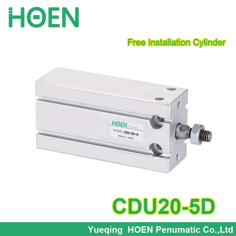 

Free Mount cylinder CDU20-5 Double action Male Thread Single Rod free installation Air Pneumatic Cylinder CDU 20-5 CDU20-5D