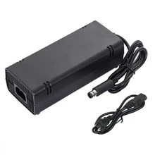 100PCS High quality US Plug 12V 115W AC Adapter Charger Power Supply Cord Cable For Xbox360 Xbox 360 E with DC cable