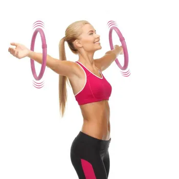 

1 Pair Arm Yoga Circles Sport Pilates Gymnastic Fitness Exercises Slimming Yoga Wheel Round Hula Ring Fitness Hoop Hula Hooping