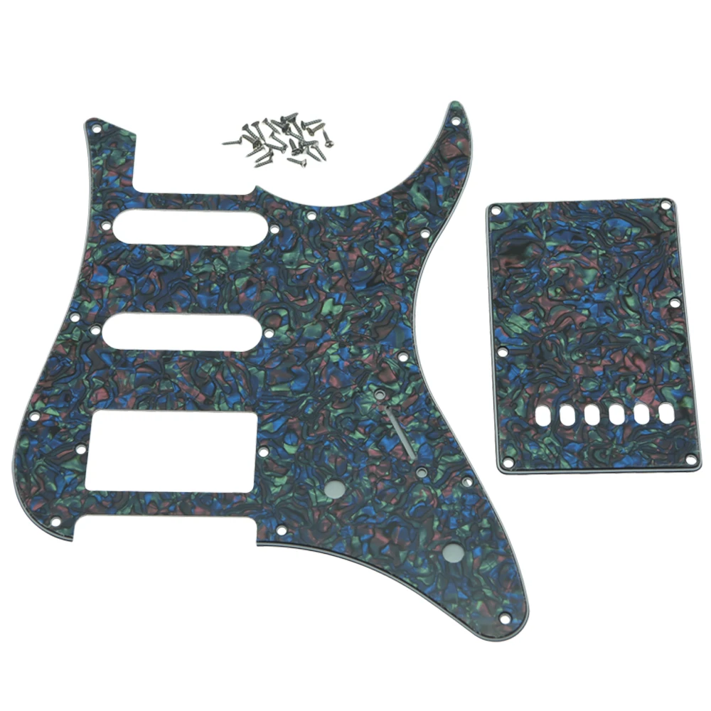 Kaish HSS/SSS накладки и задняя пластина с винтами для Yamaha nicfica - Цвет: HSS Abalone Pearl