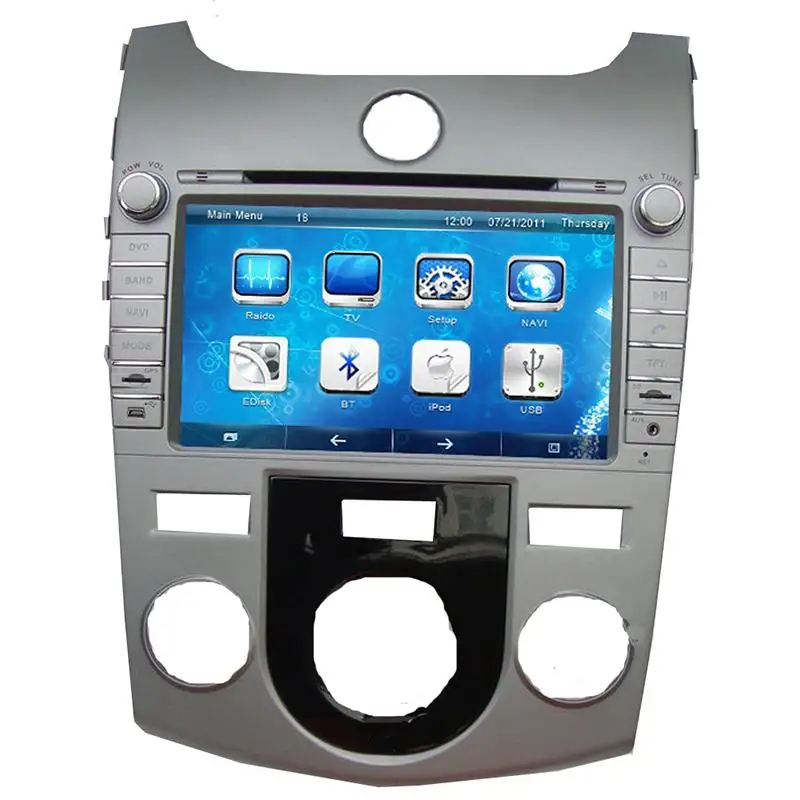 Автомобильный DVD плеер 8 &quotс GPS(opt) стерео аудио радио USB/SD AUX мультимедиа для KIA CERATO
