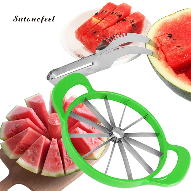 

Large Size Watermelon Slicer Cutter Flower Windmill Shape Fruit Melon Knife Slicer Cantaloupe Divider Cutter