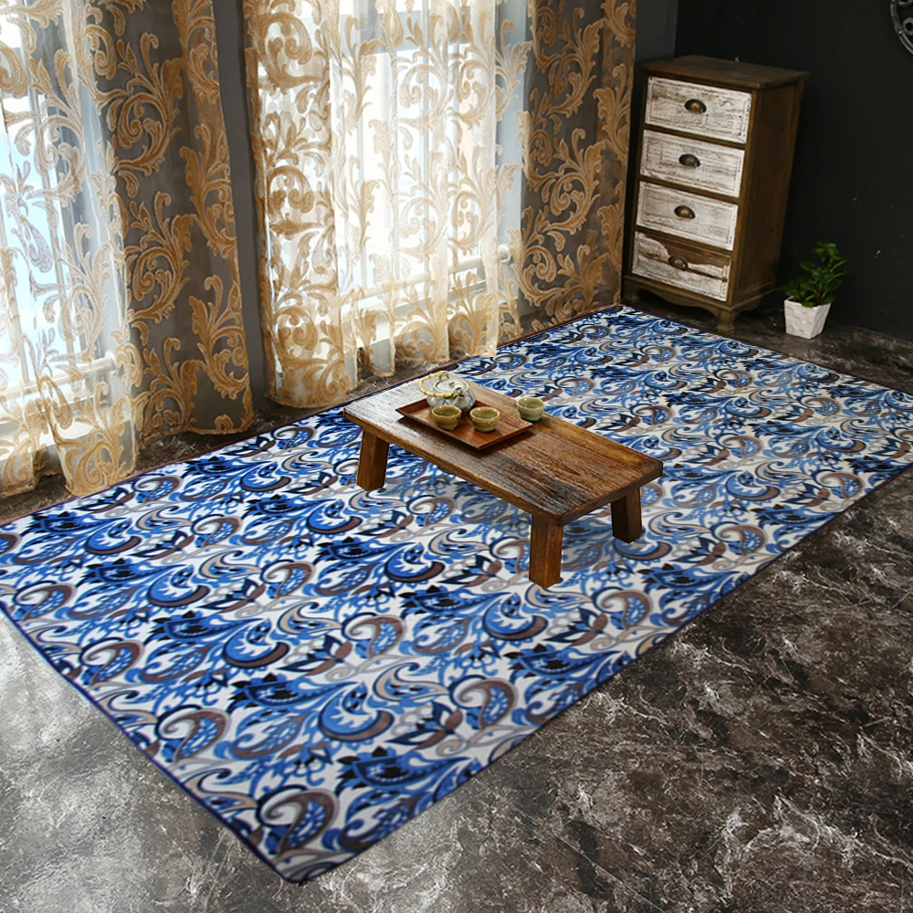Yazi moderne blatt muster plüsch weiche baby kind spielen crawl mat bereich teppich carpet boden große
