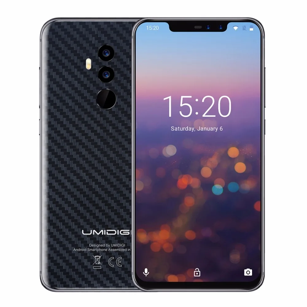 UMIDIGI Z2 Special Edition MTK6763 2,0 ГГц восьмиядерный смартфон 6,2 "4 GB Оперативная память 64 Гб Встроенная память отпечатков пальцев Глобальный 4G телефон