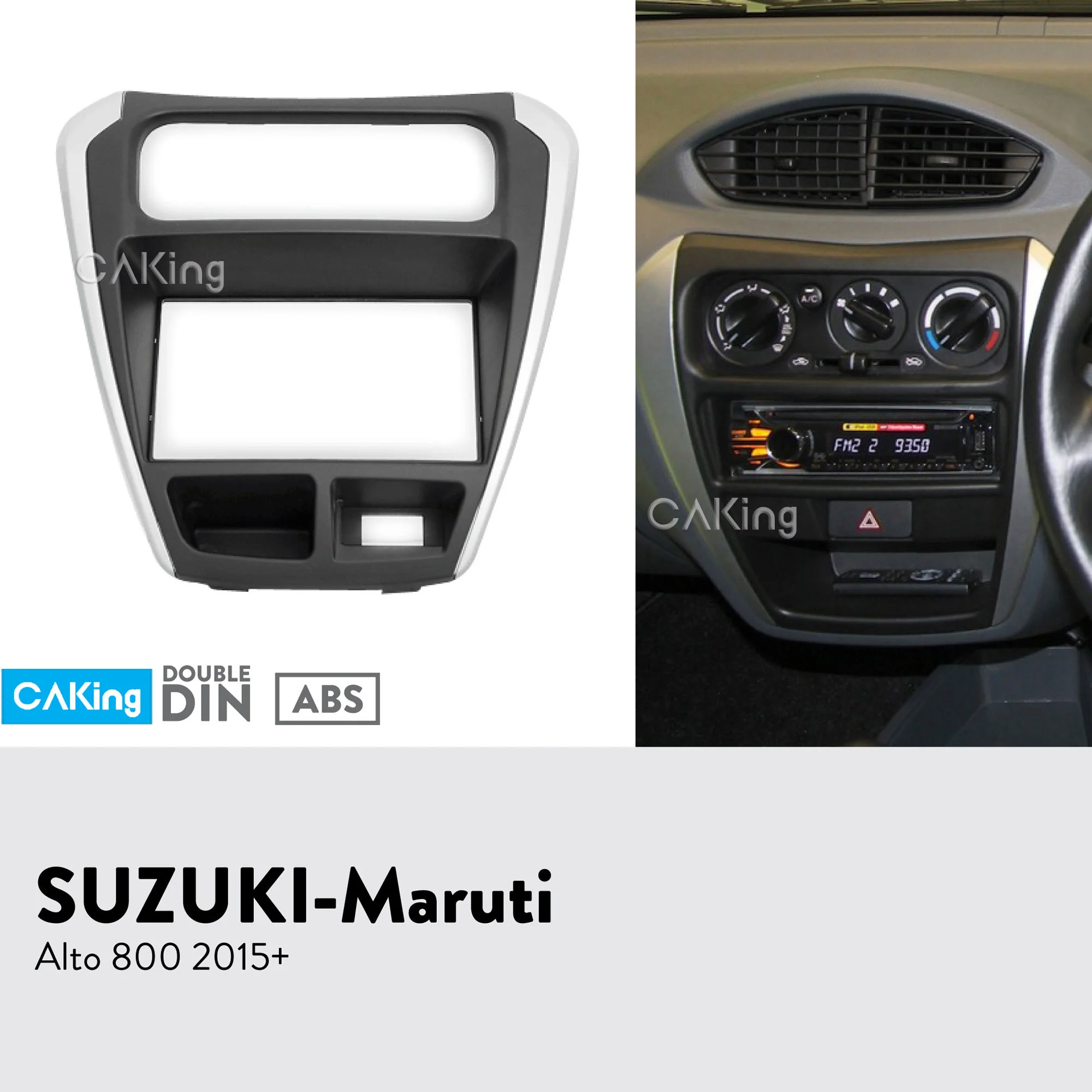 Двойной Din Автомобильный Радио панель для+ SUZUKI Maruti Alto 800 Dash комплект установка Facia консоль рамка пластина крышка адаптера