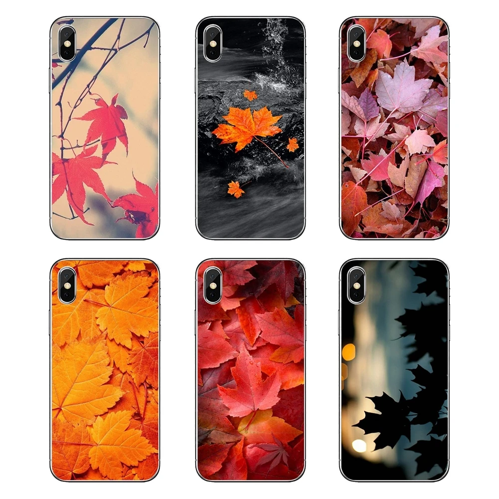 

Transparent TPU Bag Case Falling Leaves Maple Leaf autumn Art For Samsung Galaxy A5 A6 A7 A8 A9 J4 J5 J7 J8 2017 2018 Plus Prime