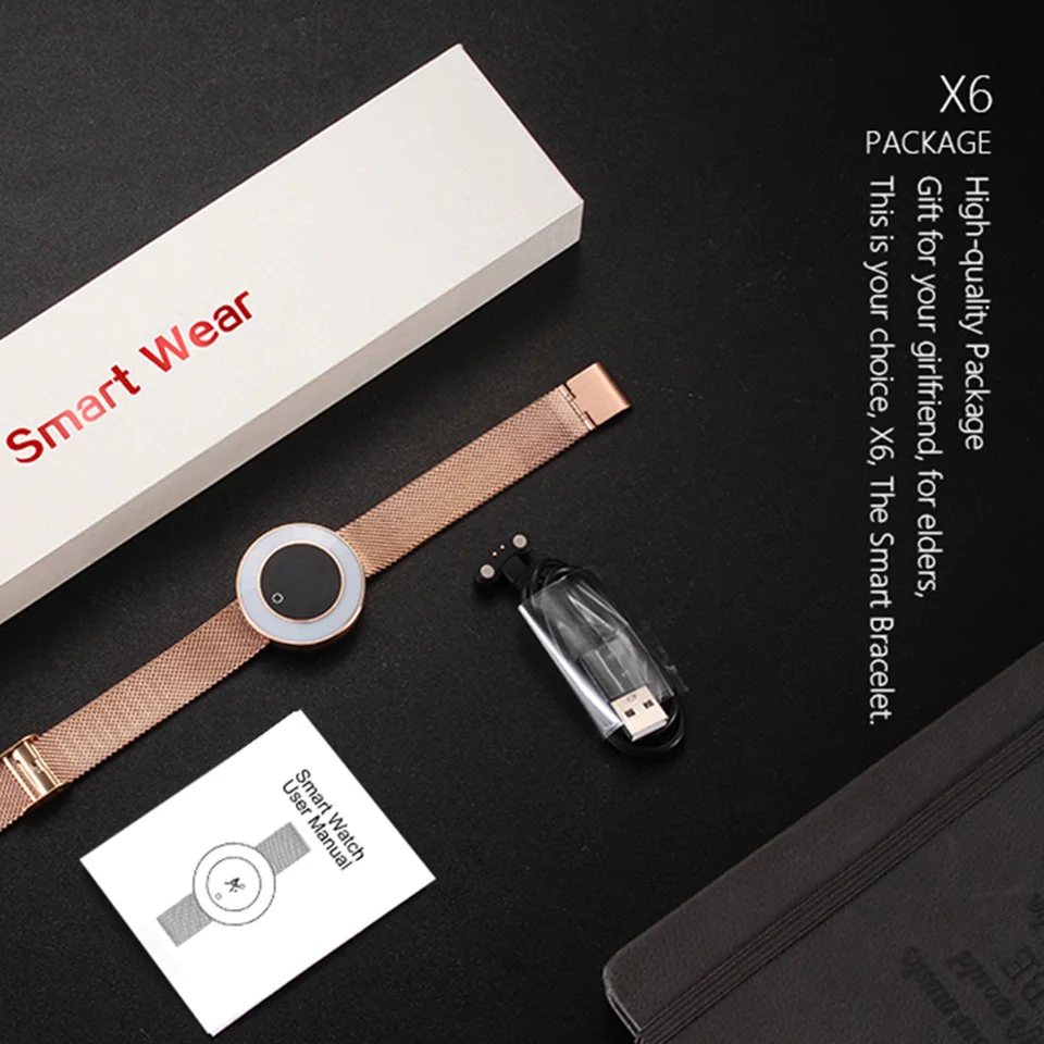 women smart fitness bracelet X6 7