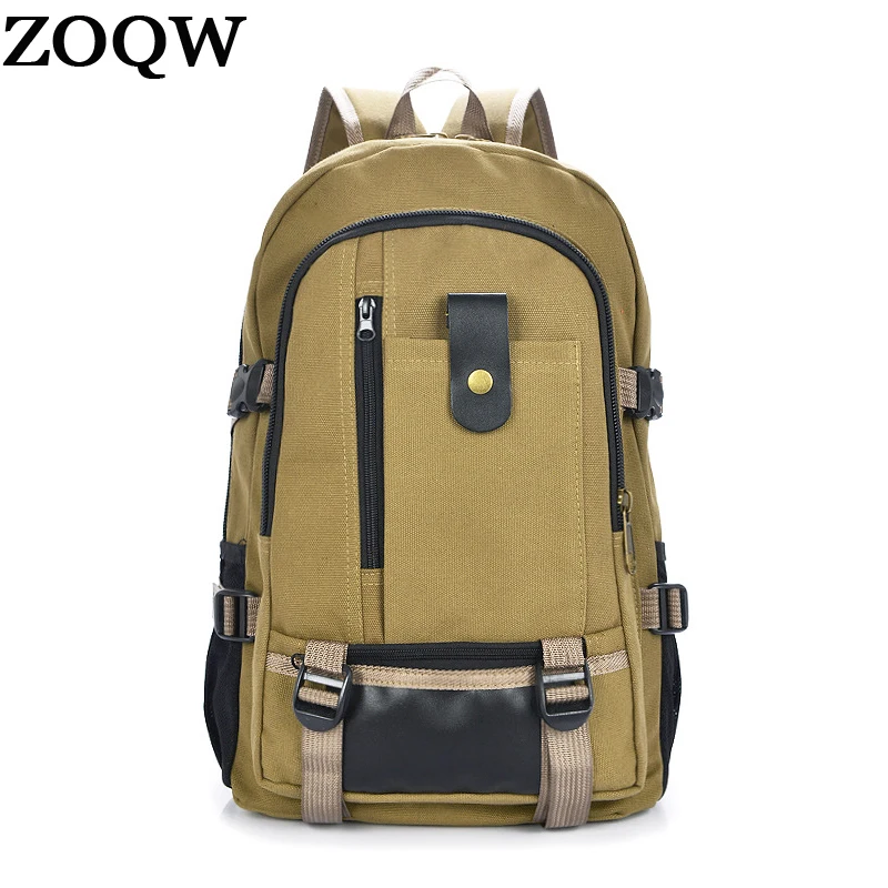 Корейские мужские рюкзаки ZOQW 2018 повседневный холщовый рюкзак для ноутбука