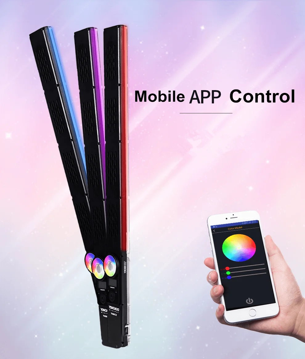  YONGNUO YN360 III YN360III Handheld Stick LED Video Light Touch Adjusting Bi-colo 3200k to 5500k RG - 33049560845