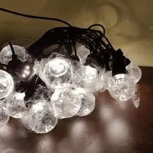 20pcs 5m 10led G50 Clear/Milky Frosted Festoon Globe LED String Lamp for Outdoor Wedding/Party/Backyard/Patio/Cafe String Lights
