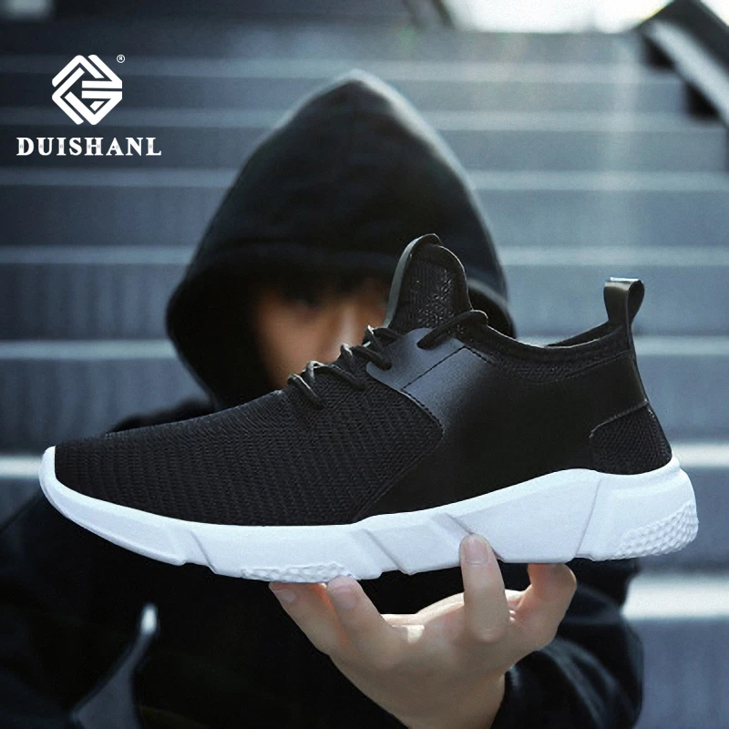 

Spring and summer soft bottom mesh shoes leather waterproof non-slip shoes casual sports men's travel shoes running shoes