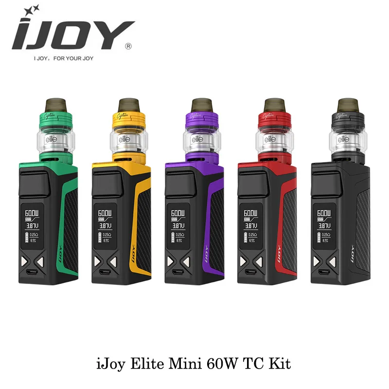 

electronic cigarette IJOY Elite Mini Kit 60W built in 2200mAh Battery with Captain Elite Subohm & RTA Tank Vape Vaporizer e-cigs