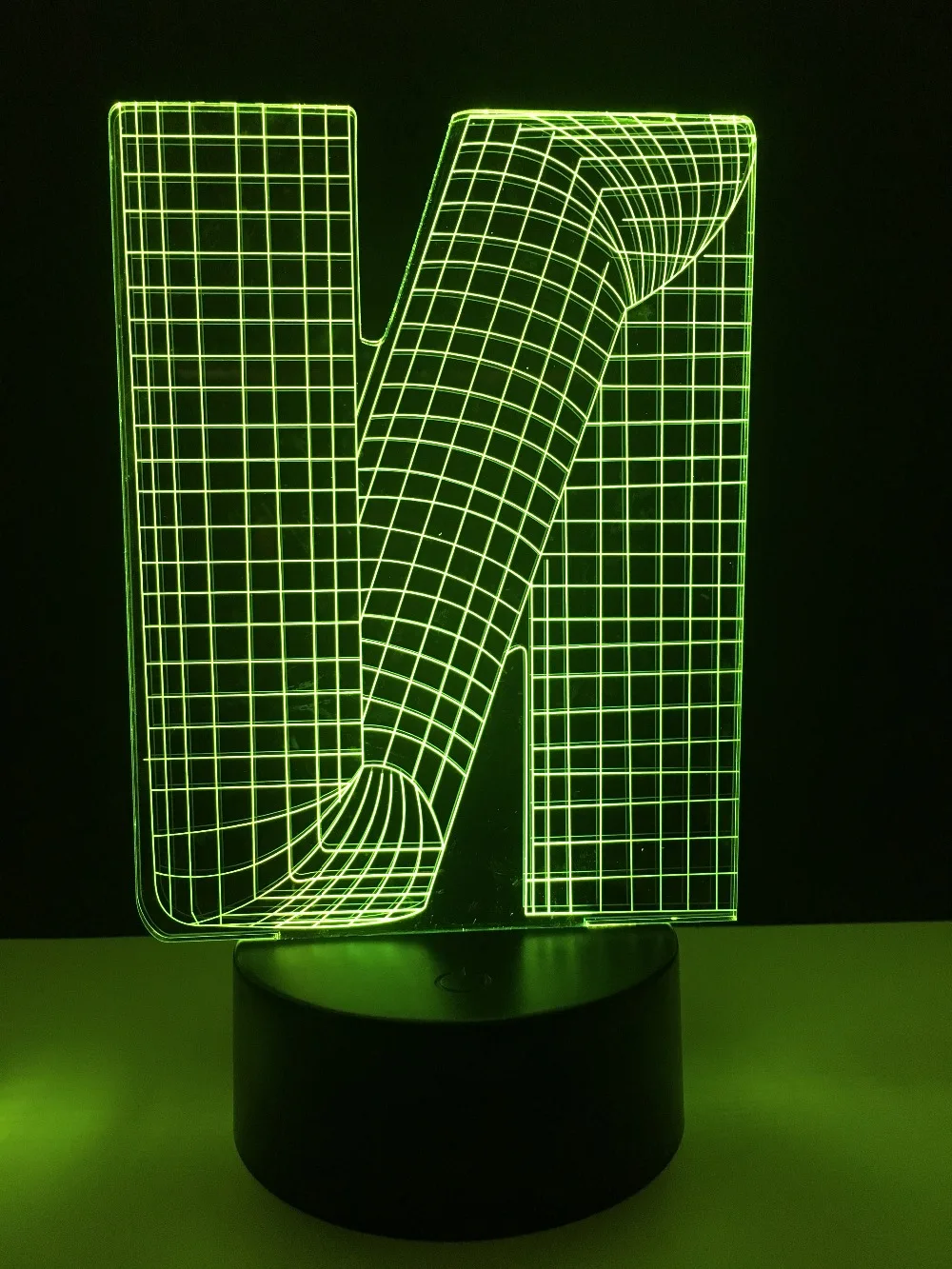 Beli Amroe 2018 Creative 3D Lampu Alfabet Huruf N 7 Warna Mengubah Meja Meja Malam Ringan Rumah Bar Dekorasi Tahun Baru hadiah untuk Anak