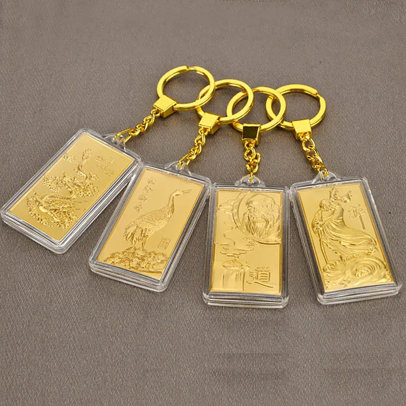 Key Buckle 24k Gold Foil Party Gifts 