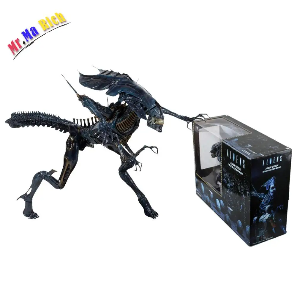 30 см Di Alta Aliens Predator Xenomorph Alien Blu Регина Мадре экшн кукла из ПВХ фигура Da collozione Modello