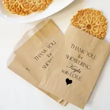 Персонализированные Свадебные печенье для новобрачных, вечеринка в честь новорождённого крафт-бумага для выпечки печенья десертов подарки сувениры держатель сумки мешки индивидуальные имена
