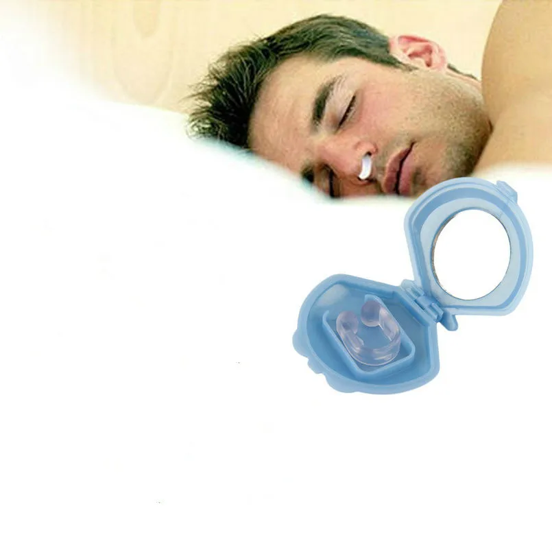 

1pc Silicon Anti Snore Ceasing Stopper Anti-Snoring Free Nose Clip Health Sleeping Aid Equipment health care new