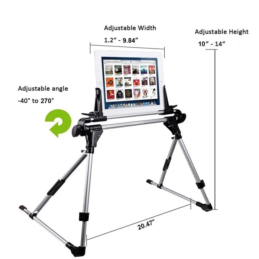 Portefeuille Universal Tablet Bed Stand Holder Frame for iPad Pro Mini iPhone 7 8 Plus 6 6S Samsung Galaxy Tab Mount Accessories (5)