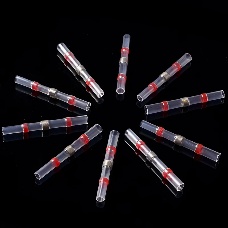 

Red/White/Blue/Yellow 50/20PCS Cable Soldered Sleeve Terminators Heat Shrink Butt Connectors Electrical Wire Crimp Terminals