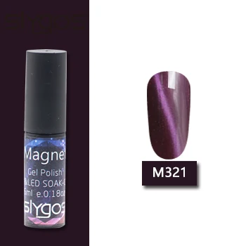 SLYGOS 6 мл Шарм голый розовый 3D Гель-лак драгоценный кошачий глаз УФ-Гель-лак Полупостоянный замачиваемый УФ-лампа магнит для гель-лака - Цвет: M321
