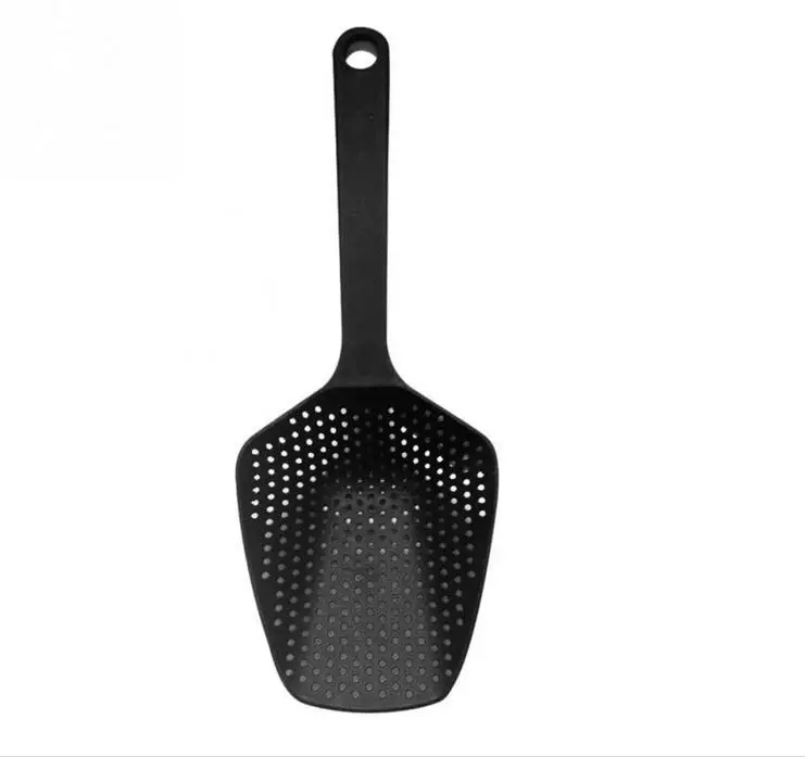 

1PC Kitchen Accessories Gadgets Nylon Strainer Scoop Colander Drain Veggies Water Scoop Gadget Cooking Tools Black