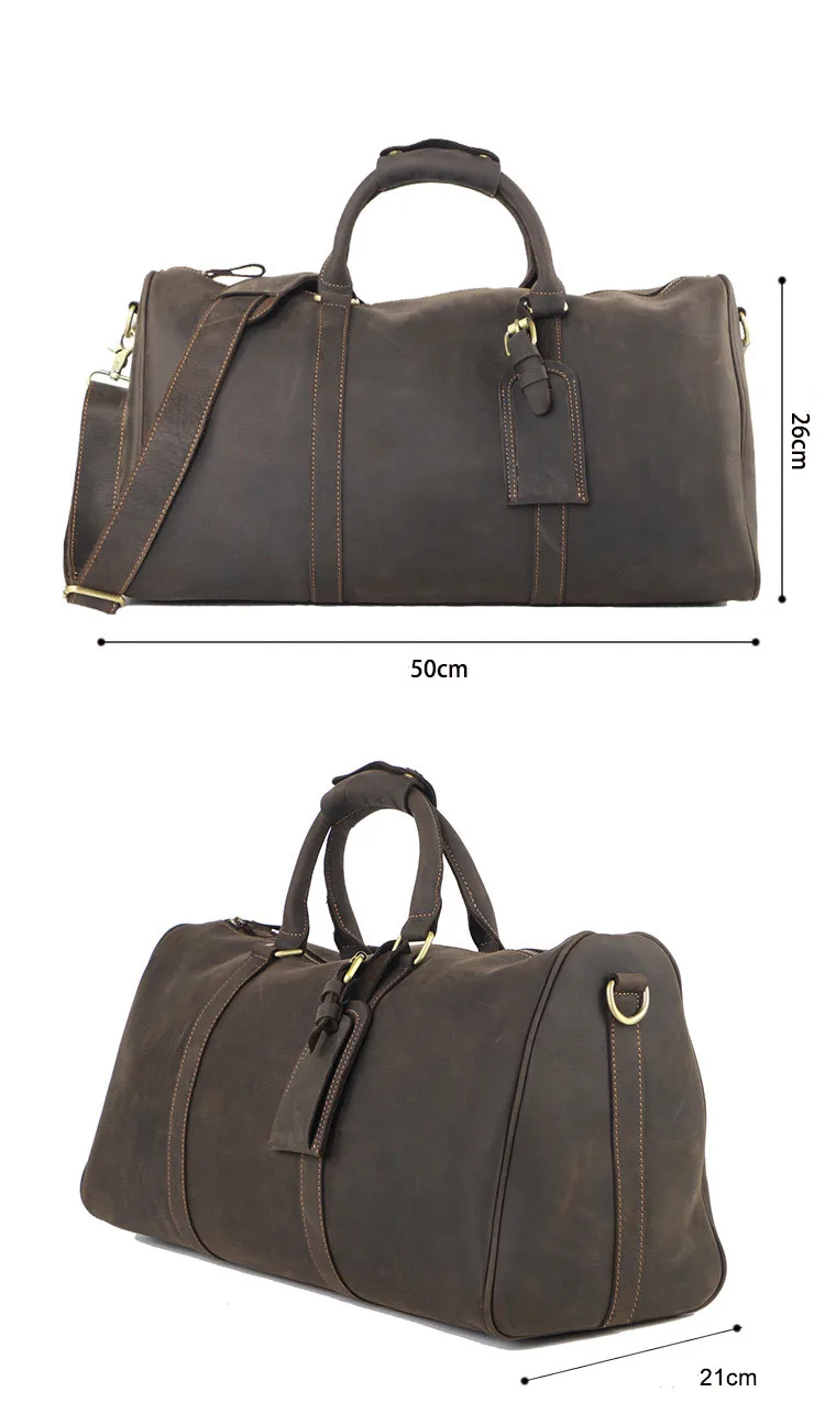 crazy horse leather men's travel bags (3)