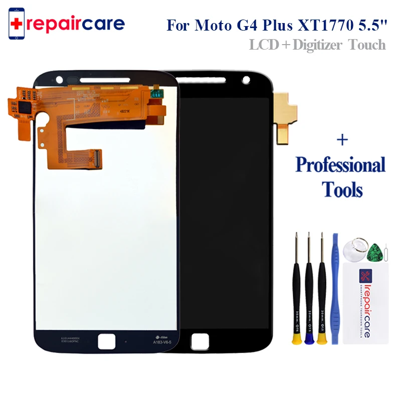 

100% New For Motorola Moto G4 Plus XT1640 XT1641 XT1642 XT1643 XT1644 5.5" IPS LCD Display Touch Screen Digitizer