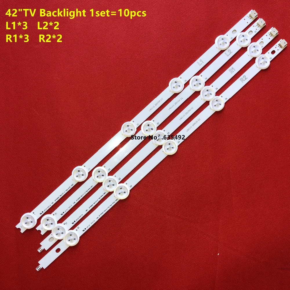 10 шт./лот Новый светодиодная подсветка для бара для 42 "ROW2.1 REV0.0 6916L-1412A/1413A/1414A/1415A, 6916L-1214A/1215A/1216A/1217A