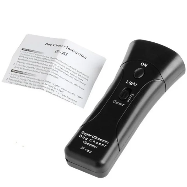 Ultrasonic Dog Chaser Stop Aggressive Animal a Dog Repeller With Led Light Training Ultrasonic Horn Distance Electronic Drive