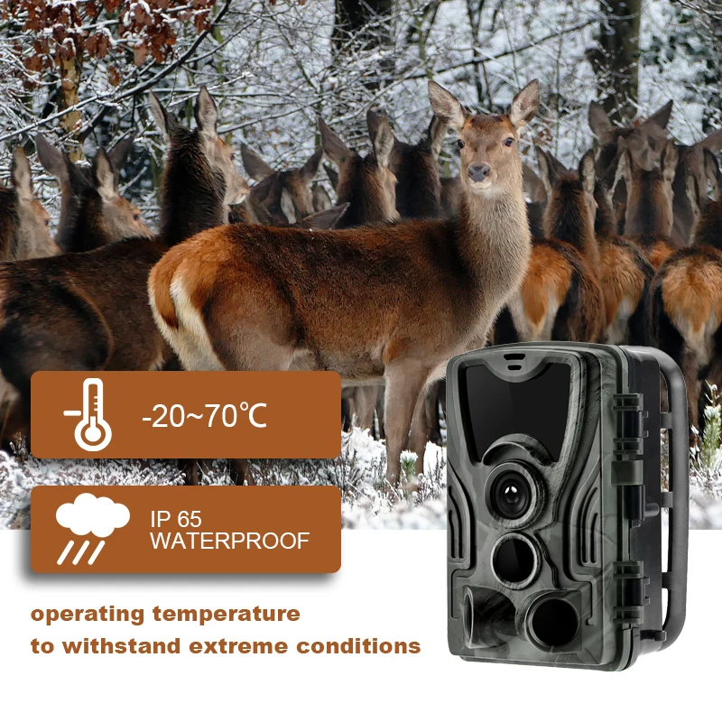 

HC801G Hunting Camera 0.3S Trigger 3G MMS Trail Cameras16MP 1080P Infrared Night Vision Waterproof Wildlife Surveillance