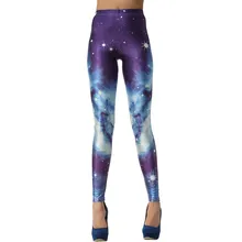 Женские брюки, высококачественные повседневные леггинсы, 3D, синие, Galaxy, сексуальные, дизайнерские, 2510