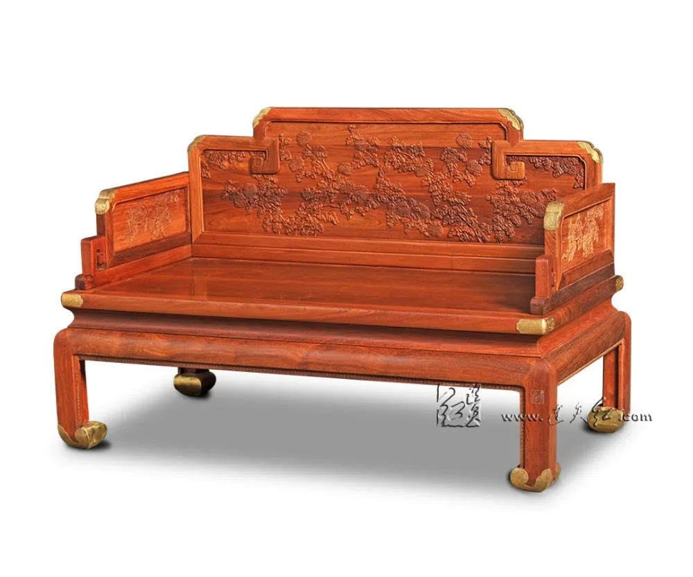 Двойное кресло из розового дерева в европейском и американском стиле диван для