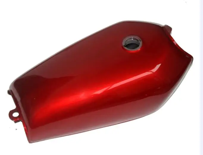 Motorcycle Universal Vintage 9L 2.4 Gal cafe racer Fuel Gas Tank with Thick Iron Cap Switch Kit For Honda CG125 CG250 CG 125 - Цвет: Red