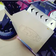 Металлический корпус брони нижней защиты Анти-аварии для Losi Baja рок Рей 1/10 RC автомобилей