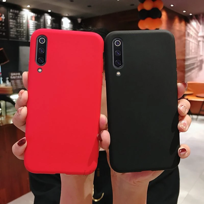 Силиконовый чехол для xiaomi mi 9 тонкий накладка из тпу желтого цвета mi9 se|Бамперы| |