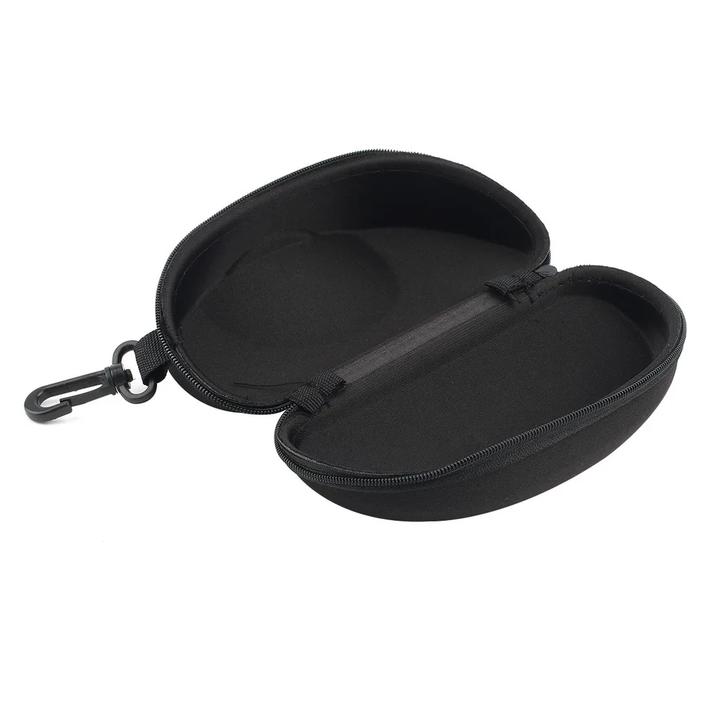 

Portable Zipper Eye Glasses Clam Shell Hard Case Reading Glasses Box Foldable Sunglasses Storage Box Container Organizer